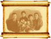 Қасым Аманжолов қыздары Жанна, Дариға және зайыбы Сақыпжамалымен бірге